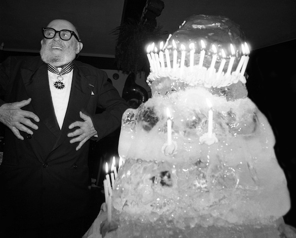 Ansel Adams with cake