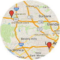 Map: Trousdale Parkway to Balboa Boulevard