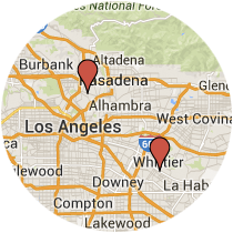 Map: York Boulevard to Whittier Boulevard