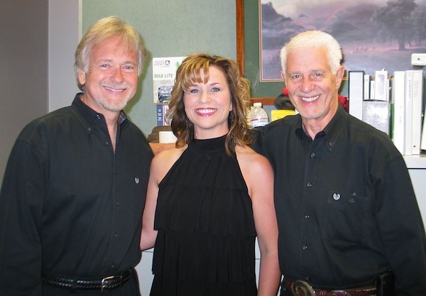 Jennifer Keel Faughn with Buckaroos, Jim Shaw and Doyle Curtsinger