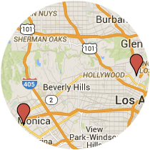 Map: Lincoln Blvd. to Silver Lake Blvd.