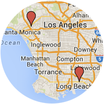 Map: Pacific Coast Highway to Westwood Blvd