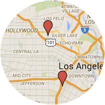 Map: 23rd Street to Melrose Avenue