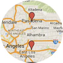 Map: Colorado Boulevard to Cesar Chavez