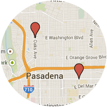 Map: Washington Blvd to Colorado Blvd
