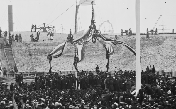 On April 14, 1865, the U.S. flag was raised again over Fort Sumter