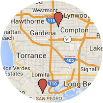 Map: Summerland Avenue to Rosecrans Avenue