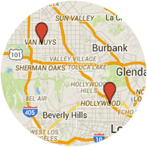 Map: Victory Blvd to Santa Monica Blvd