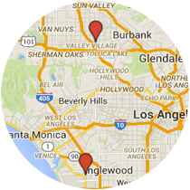 Map: Fair Avenue to Sepulveda Boulevard