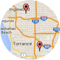 Map: Century Boulevard to Avalon