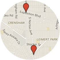 Map: Leimert Boulevard to Exposition Boulevard
