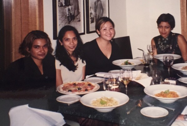 The author (second from the right) with co-workers in Kuala Lumpur.