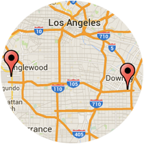Map: Imperial Highway to World Way