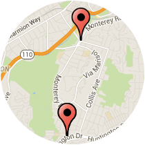 Map: Huntington Road to Avenue 60
