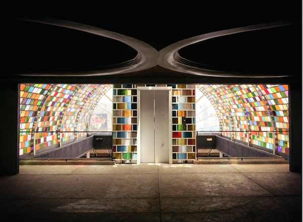 The top floor of HUBSTN looking out over Avenida Revolución