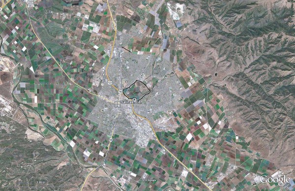 City of Salinas with Carr Lake