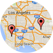 Map: La Mirada Boulevard to Torrance Boulevard