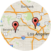 Map: Alvarado Street to La Cienega Boulevard
