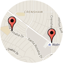 Map: MLK Blvd to Santa Rosalia Dr