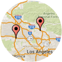 Map: La Crescenta Ave to Sepulveda Blvd