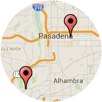 Map: Monterey Road to Colorado Boulevard