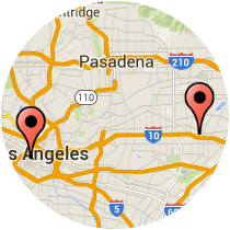 Map: Hill St to Ramona Blvd