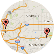 Map: Marengo St to Montebello Town Ctr