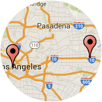 Map: Figueroa St to Ramona Blvd