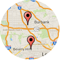 Map: Fairfax Avenue to Chandler Boulevard