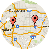 Map: Santa Anita Avenue to State University Drive
