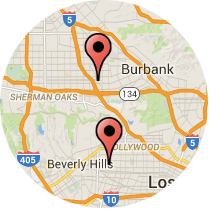 Map: Fairfax Avenue to Lankershim Boulevard