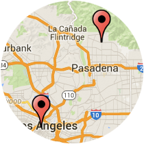 Map: Olive Street - Altadena Drive