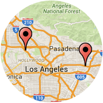 Map: Lankershim Boulevard - Valley Boulevard
