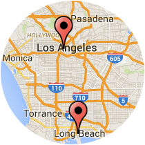 Map: Figueroa Street - Ocean Boulevard