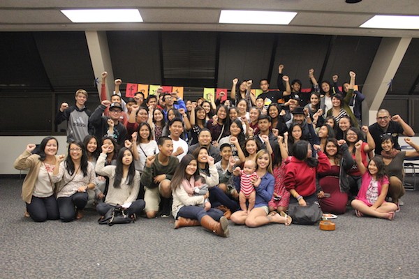 Jocelyn with her baby at KGAs Holiday gathering
