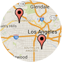 Map: Slauson Avenue - Melrose Avenue