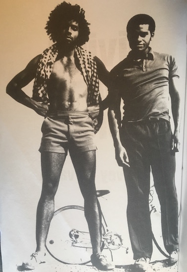 Jervey Tervalon, left, with a friend.