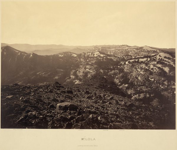 Mt. Lola Looking Toward Lake Tahoe, 1879.