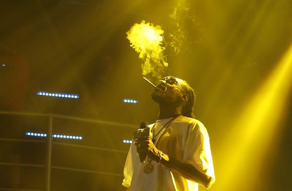 Rapper Snoop Dogg, the "wizard of weed wellness," performing in Cancun in 2014.