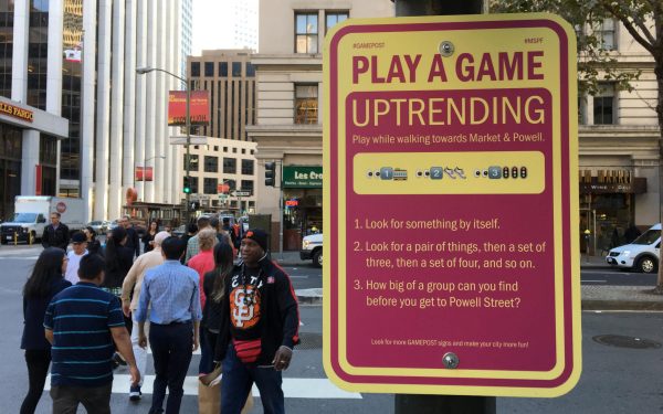 A scene from the Market Street Prototyping Festival in San Francisco. Photo by Tommy Lau.