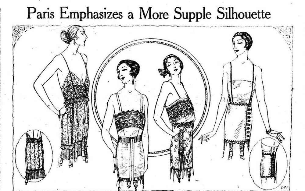 An image from Women's Wear Daily of a more subtle silhouette