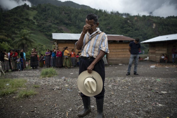A man in Nuevo Quejá